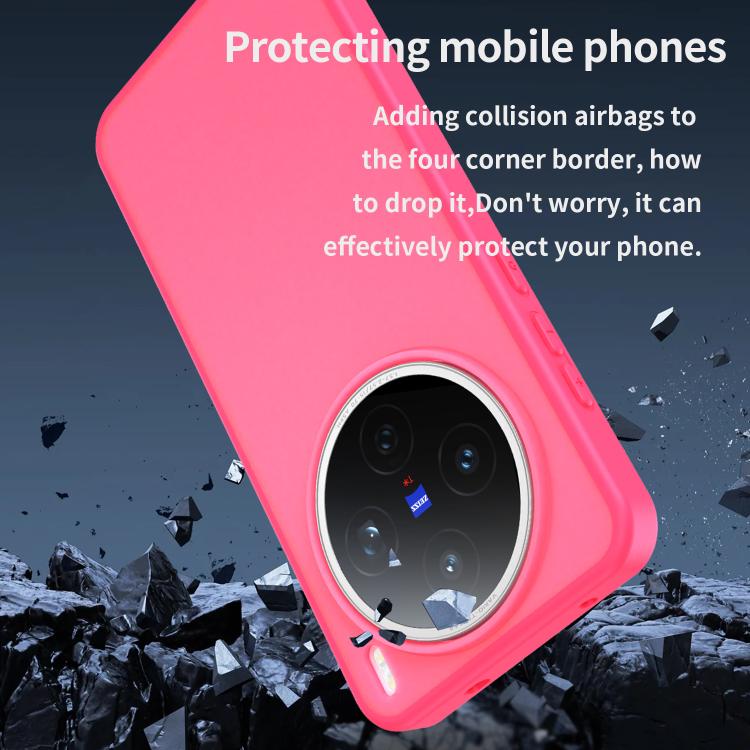 For vivo X200S Fanying Series PC Hybrid TPU Translucent Frosted Phone Case