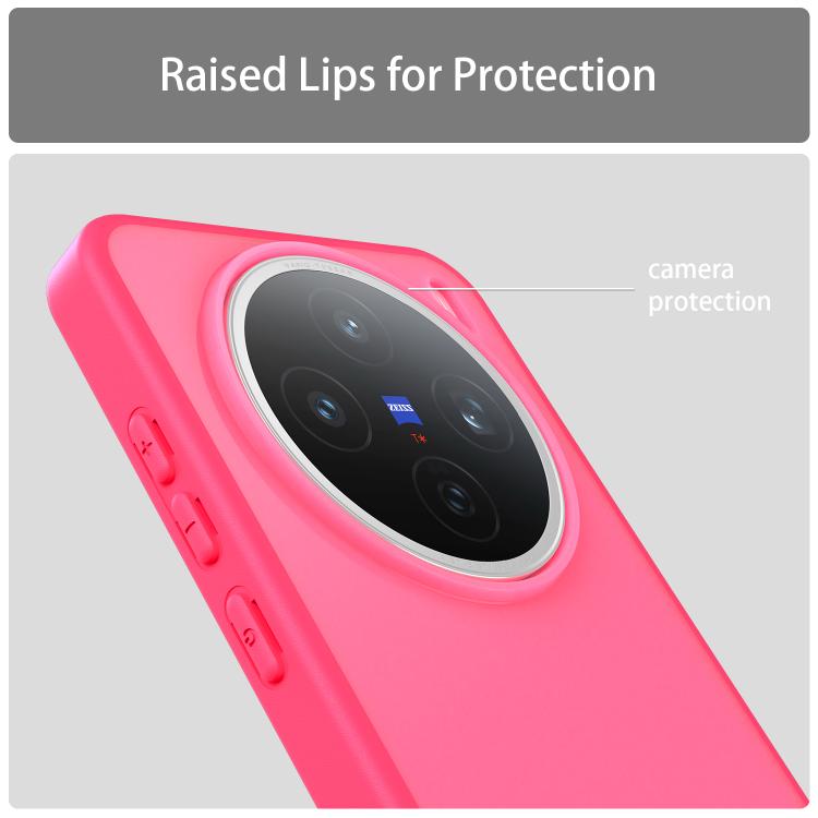 For vivo X200S Fanying Series PC Hybrid TPU Translucent Frosted Phone Case