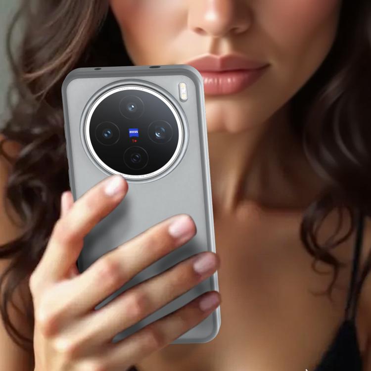 For vivo X200S Fanying Series PC Hybrid TPU Translucent Frosted Phone Case