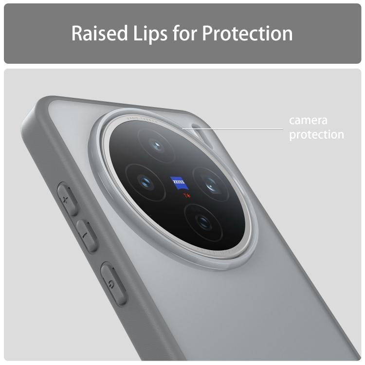 For vivo X200S Fanying Series PC Hybrid TPU Translucent Frosted Phone Case
