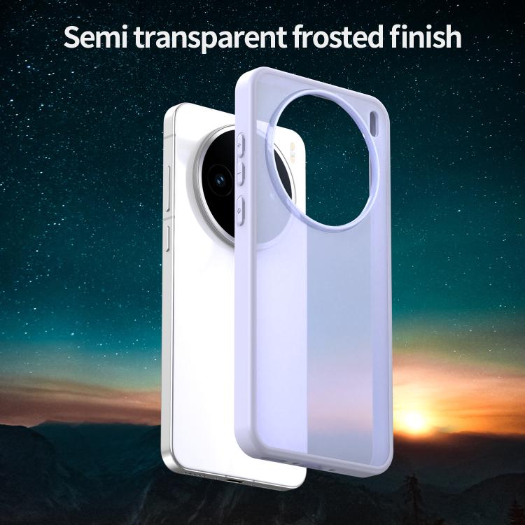 For vivo X200S Fanying Series PC Hybrid TPU Translucent Frosted Phone Case
