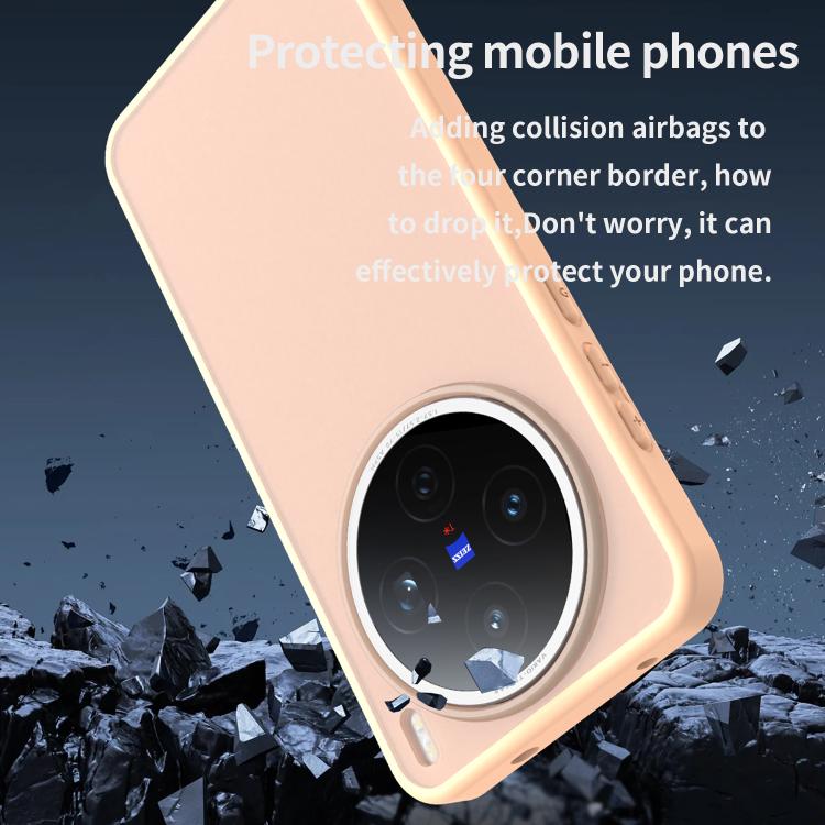 For vivo X200S Fanying Series PC Hybrid TPU Translucent Frosted Phone Case