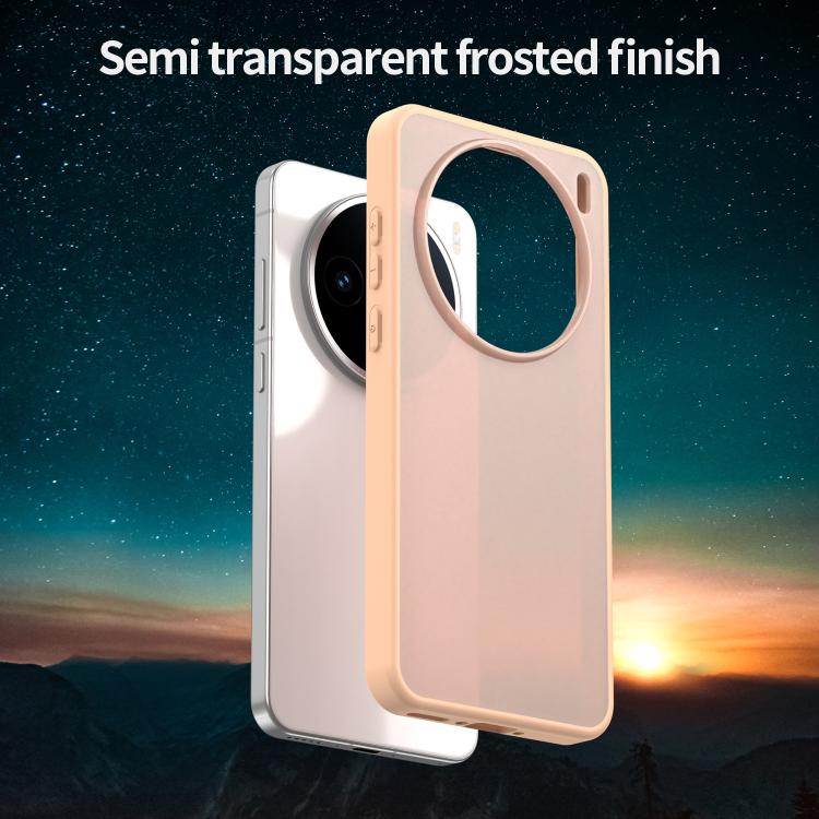 For vivo X200S Fanying Series PC Hybrid TPU Translucent Frosted Phone Case