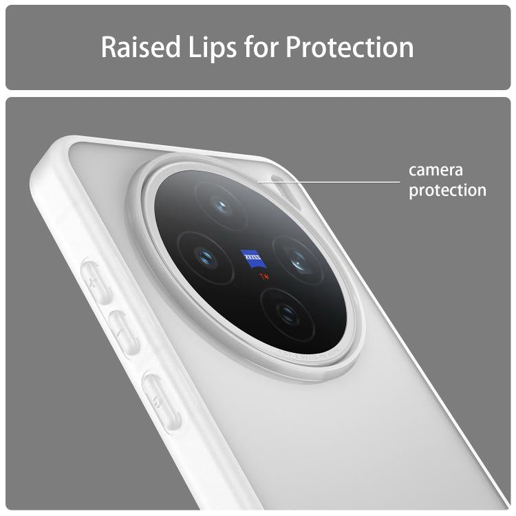 For vivo X200S Fanying Series PC Hybrid TPU Translucent Frosted Phone Case