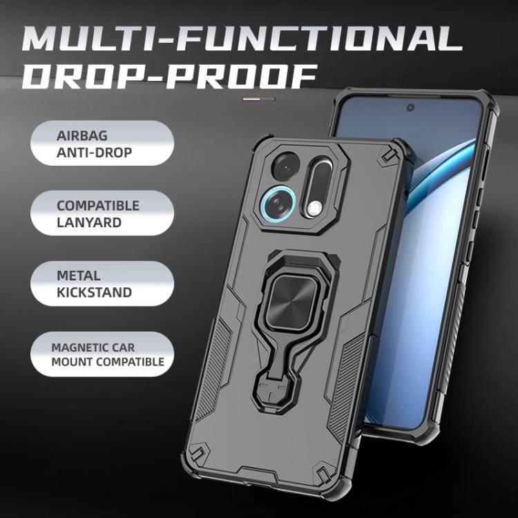 For OPPO K13 Turbo 5G Metal Kickstand TPU Hybrid PC Phone Case