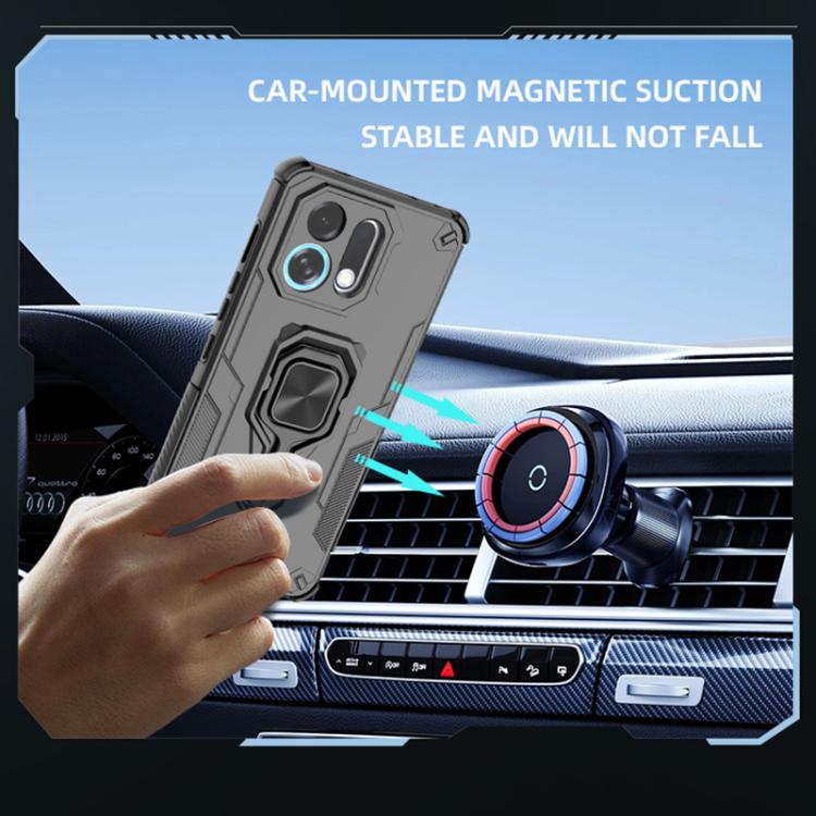 For OPPO K13 Turbo 5G Metal Kickstand TPU Hybrid PC Phone Case