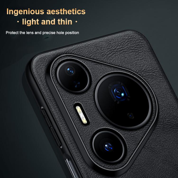For Huawei Pura 80 5G SULADA Shockproof TPU Hybrid Handmade Leather Precise Hole Phone Case