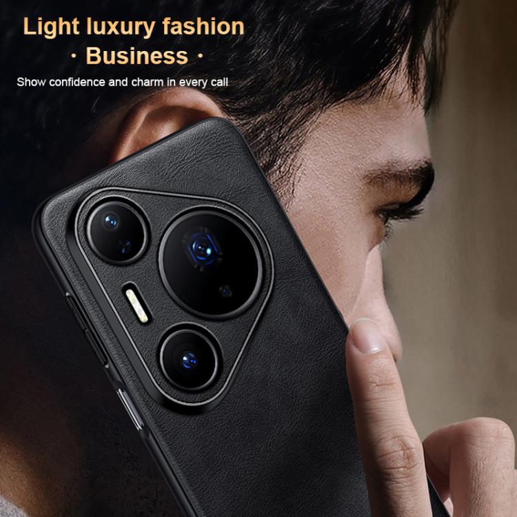 For Huawei Pura 80 5G SULADA Shockproof TPU Hybrid Handmade Leather Precise Hole Phone Case