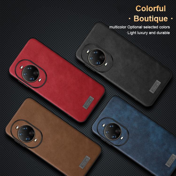 For Huawei nova 14 SULADA Shockproof TPU Hybrid Handmade Leather Precise Hole Phone Case
