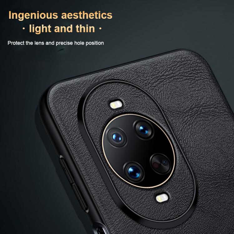For Huawei nova 14 Pro SULADA Shockproof TPU Hybrid Handmade Leather Precise Hole Phone Case