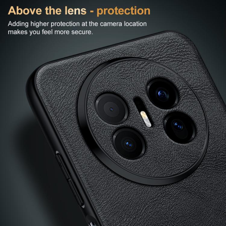 For Huawei Mate 70 Air 5G SULADA Shockproof TPU Hybrid Handmade Leather Precise Hole Phone Case