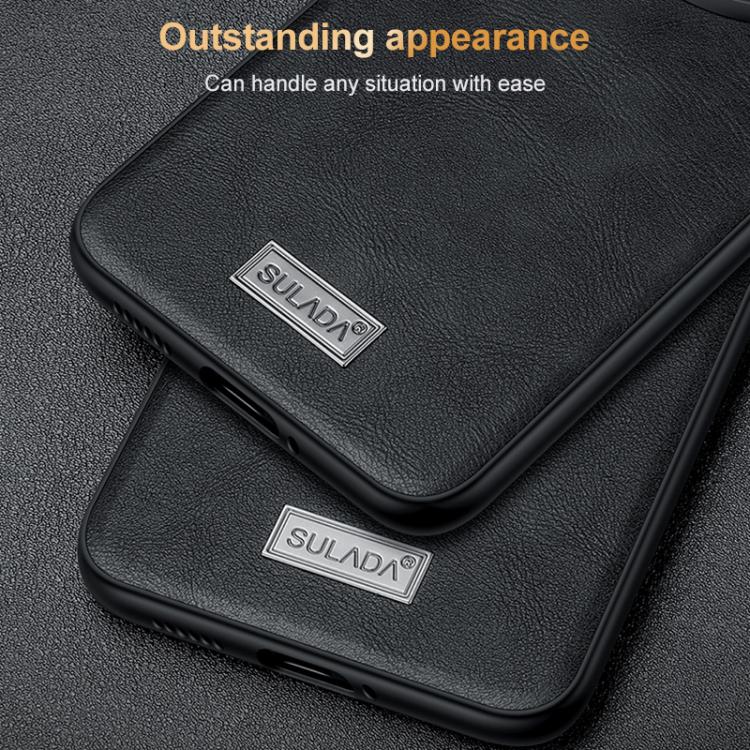 For Huawei Mate 80 Pro Max SULADA Shockproof TPU Hybrid Handmade Leather Precise Hole Phone Case