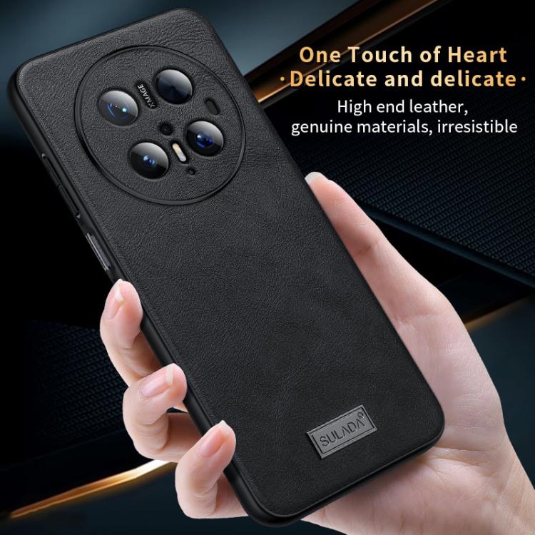For Huawei Mate 70 SULADA Shockproof TPU Hybrid Handmade Leather Precise Hole Phone Case
