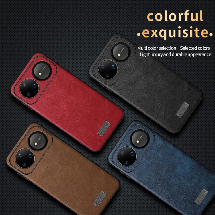 For Huawei Nova 15 SULADA Shockproof TPU Hybrid Handmade Leather Precise Hole Phone Case