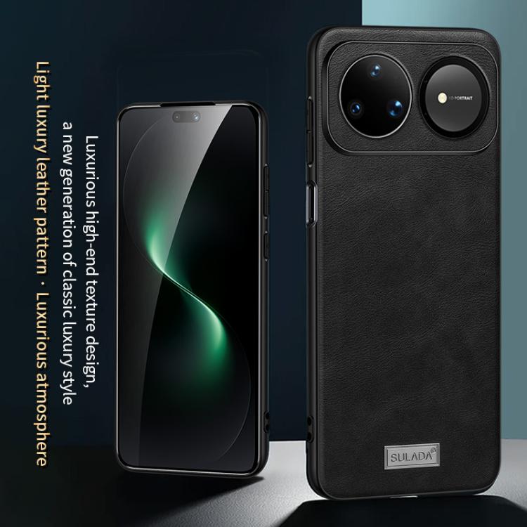 For Huawei Nova 15 Pro SULADA Shockproof TPU Hybrid Handmade Leather Precise Hole Phone Case