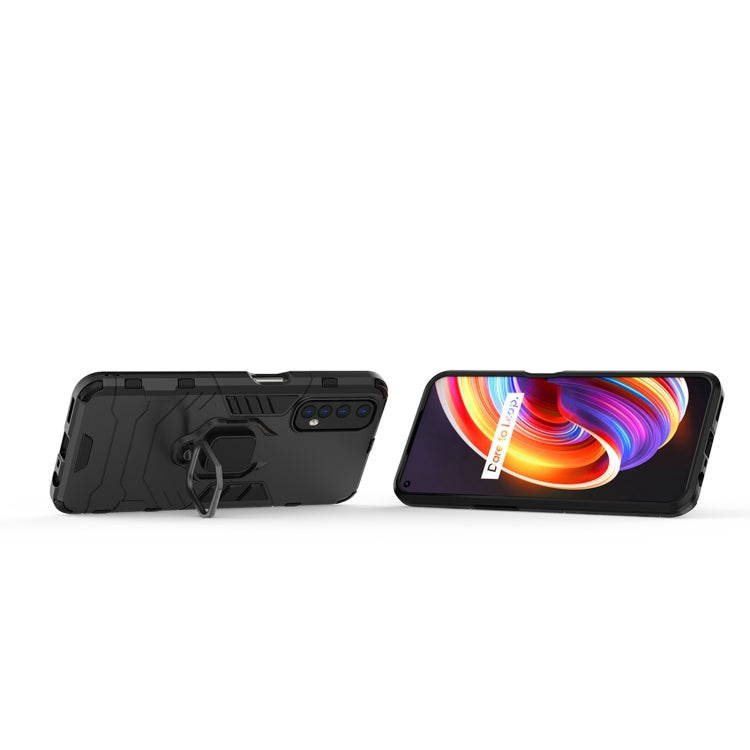 For OPPO Realme 7 PC + TPU Shockproof Protective Case with Magnetic Ring Holder