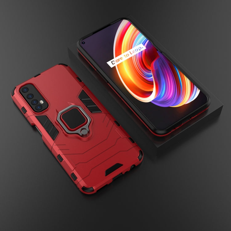 For OPPO Realme 7 PC + TPU Shockproof Protective Case with Magnetic Ring Holder