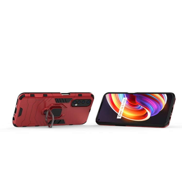 For OPPO Realme 7 PC + TPU Shockproof Protective Case with Magnetic Ring Holder