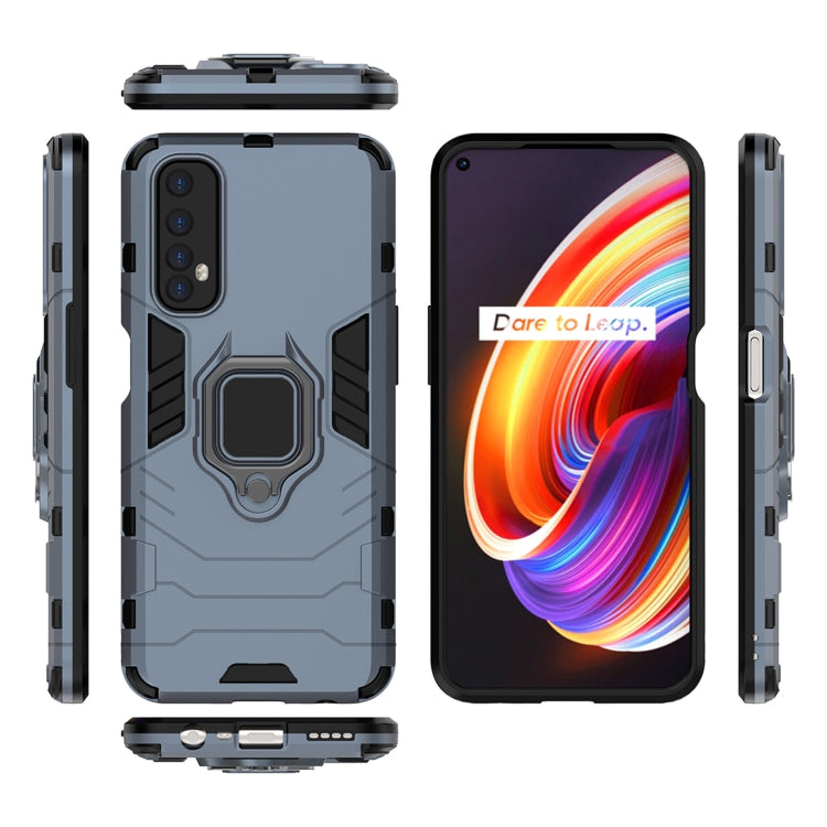 For OPPO Realme 7 PC + TPU Shockproof Protective Case with Magnetic Ring Holder