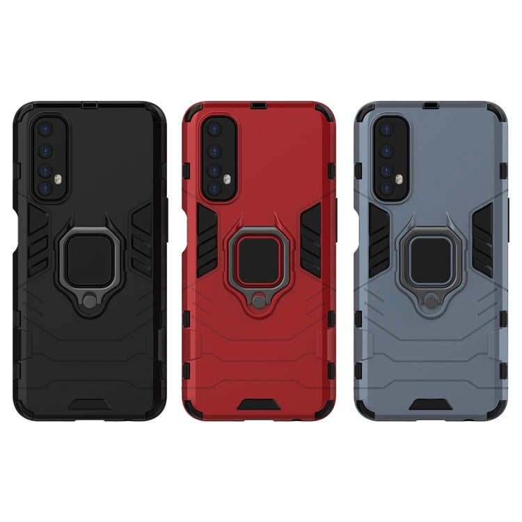 For OPPO Realme 7 PC + TPU Shockproof Protective Case with Magnetic Ring Holder