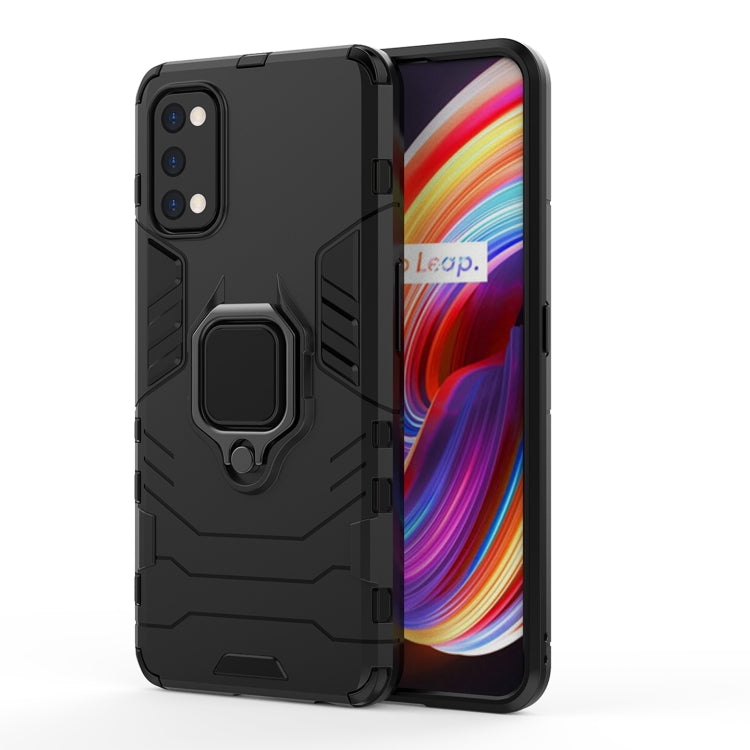 For OPPO Realme 7 Pro PC + TPU Shockproof Protective Case with Magnetic Ring Holder