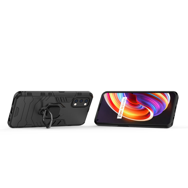 For OPPO Realme 7 Pro PC + TPU Shockproof Protective Case with Magnetic Ring Holder