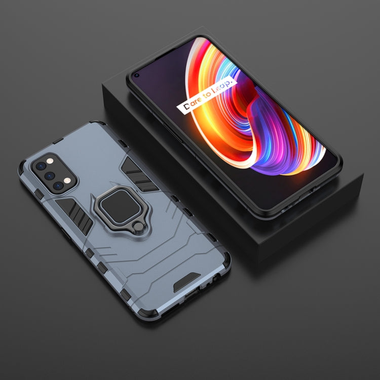 For OPPO Realme 7 Pro PC + TPU Shockproof Protective Case with Magnetic Ring Holder