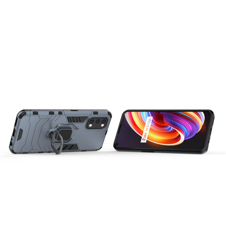 For OPPO Realme 7 Pro PC + TPU Shockproof Protective Case with Magnetic Ring Holder