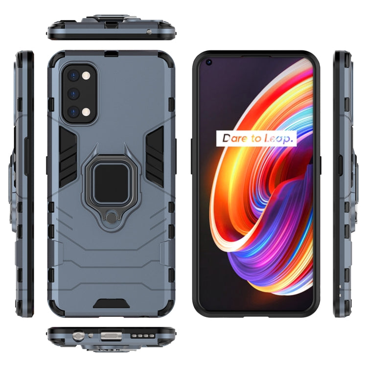 For OPPO Realme 7 Pro PC + TPU Shockproof Protective Case with Magnetic Ring Holder