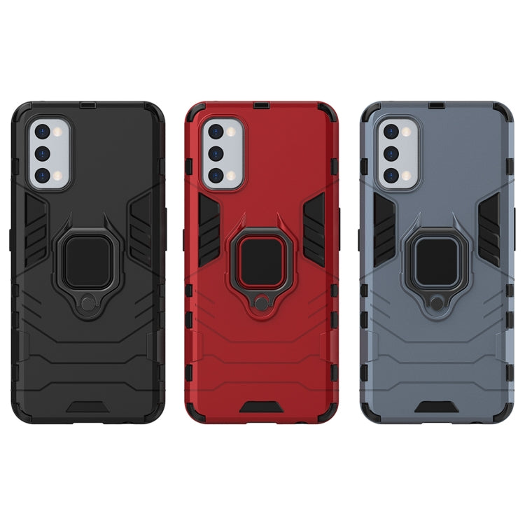 For OPPO Realme 7 Pro PC + TPU Shockproof Protective Case with Magnetic Ring Holder