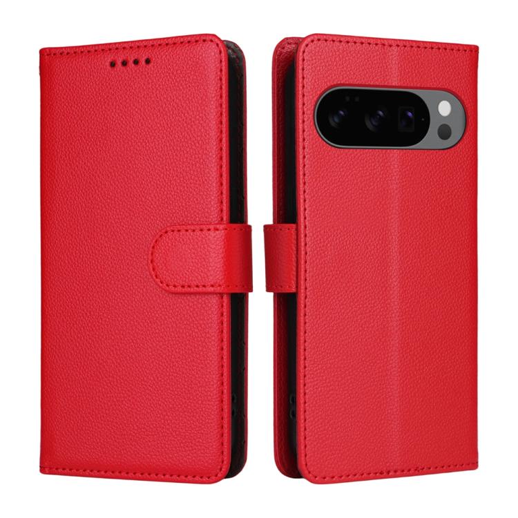 For Google Pixel 9 / 9 Pro / 10 / 10 Pro Litchi Texture RFID Blocking 3-Card Wallet Leather Phone Case