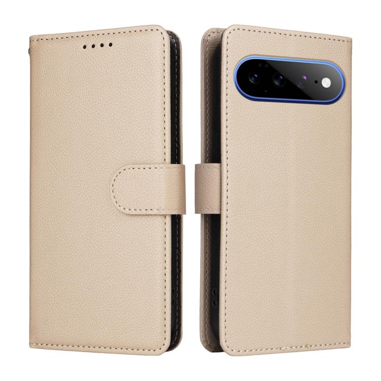 For Google Pixel 11 Pro XL Litchi Texture RFID Blocking 3-Card Wallet Leather Phone Case