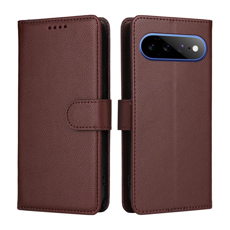 For Google Pixel 11 Pro XL Litchi Texture RFID Blocking 3-Card Wallet Leather Phone Case