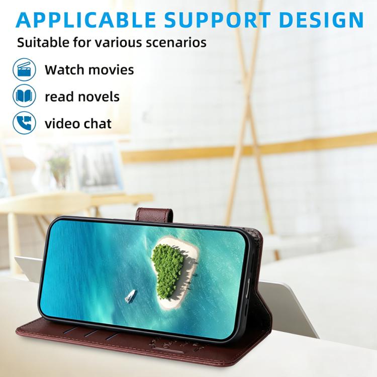 For Google Pixel 11 Pro XL Litchi Texture RFID Blocking 3-Card Wallet Leather Phone Case