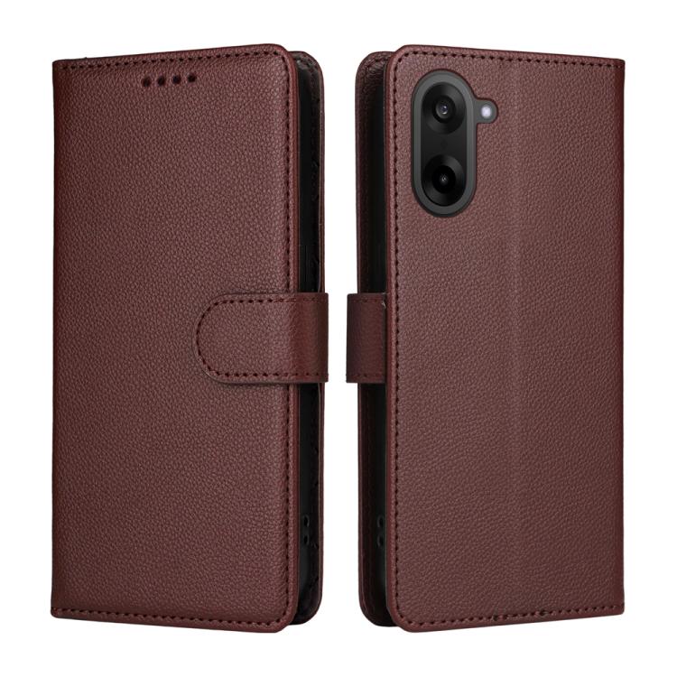 For OnePlus Nord CE5 5G / Ace 5 Racing Litchi Texture RFID Blocking 3-Card Wallet Leather Phone Case