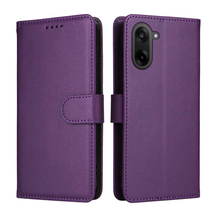 For OnePlus Nord CE5 5G / Ace 5 Racing Litchi Texture RFID Blocking 3-Card Wallet Leather Phone Case