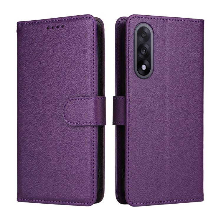For OnePlus Nord 5 5G / Ace 5 Ultra Litchi Texture RFID Blocking 3-Card Wallet Leather Phone Case