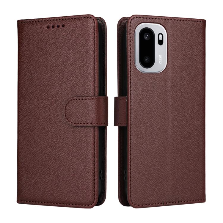 For OnePlus Ace 6 / 15R Litchi Texture RFID Blocking 3-Card Wallet Leather Phone Case