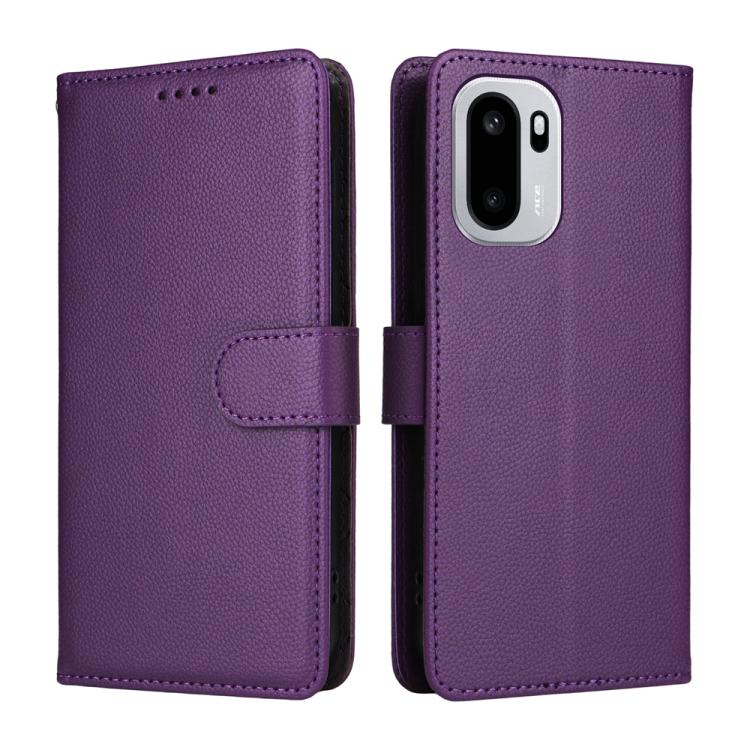 For OnePlus Ace 6 / 15R Litchi Texture RFID Blocking 3-Card Wallet Leather Phone Case