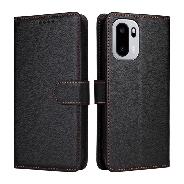 For OnePlus Ace 6 / 15R Litchi Texture RFID Blocking 3-Card Wallet Leather Phone Case