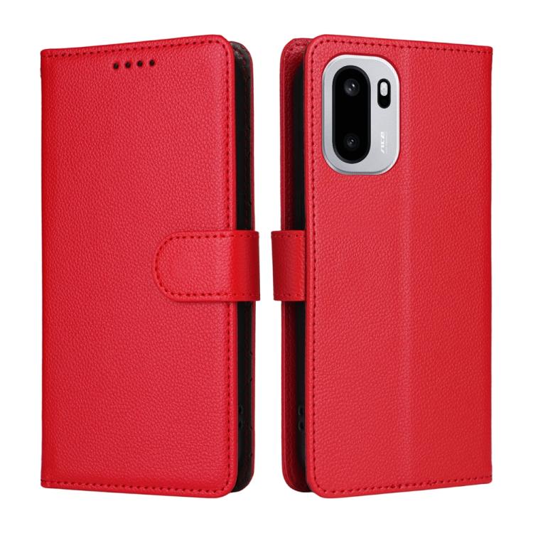 For OnePlus Ace 6 / 15R Litchi Texture RFID Blocking 3-Card Wallet Leather Phone Case
