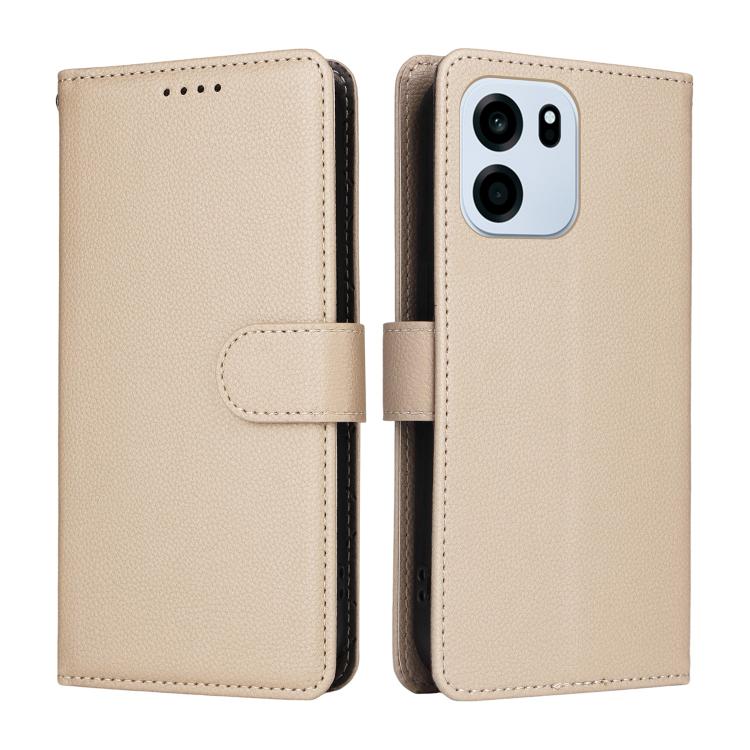 For OnePlus Turbo 6V / Turbo 6 Litchi Texture RFID Blocking 3-Card Wallet Leather Phone Case