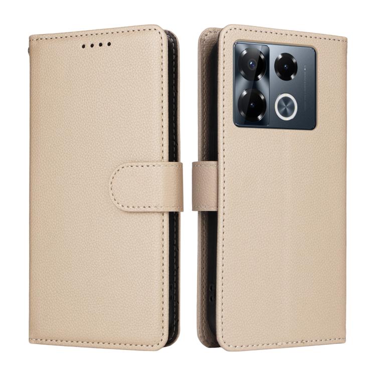 For Infinix Note 40 Pro 4G / 5G / Note 40 Pro+ Litchi Texture RFID Blocking 3-Card Wallet Leather Phone Case