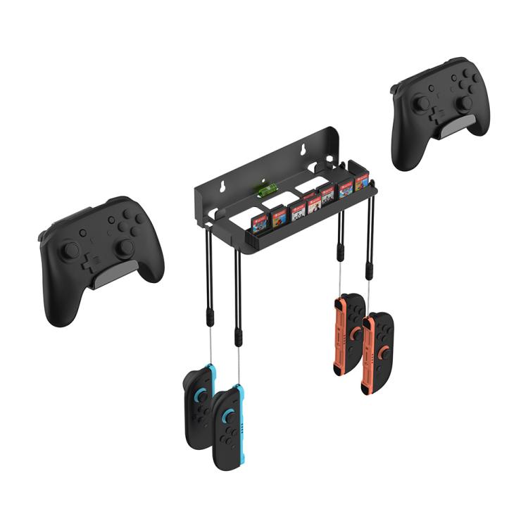 For Nintendo Switch 2 DOBE TNS-31113 Game Controller Wall-Mounted Storage Rack - Black
