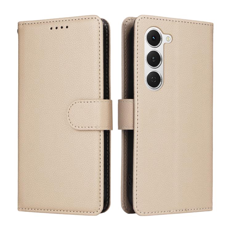 For Tecno Spark 40 Pro 4G Litchi Texture RFID Blocking 3-Card Wallet Leather Phone Case