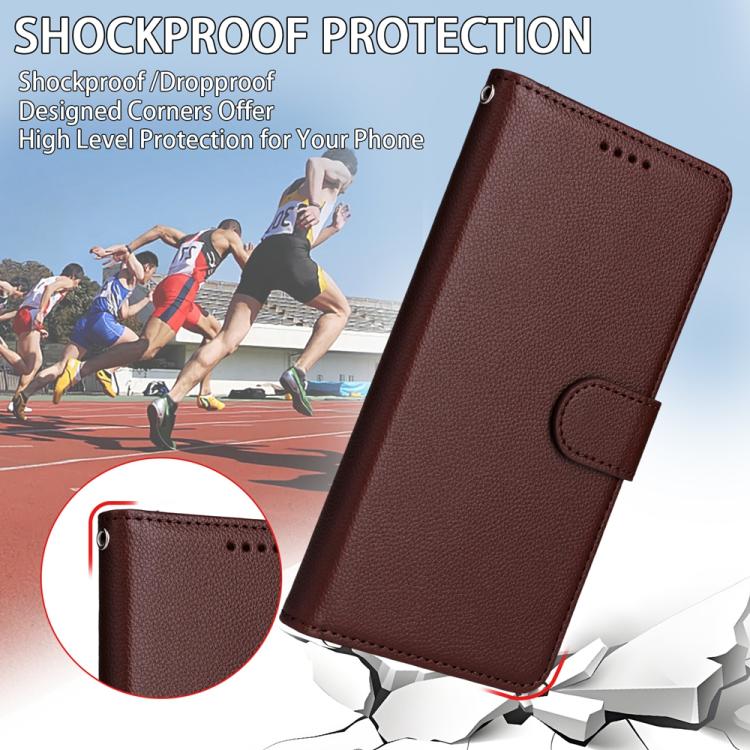 For Tecno Spark 40 Pro 4G Litchi Texture RFID Blocking 3-Card Wallet Leather Phone Case