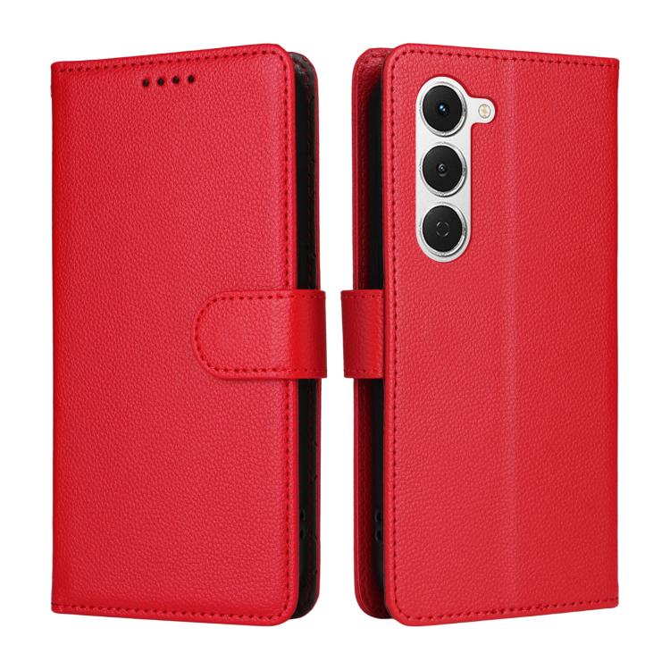 For Tecno Spark 40 Pro 4G Litchi Texture RFID Blocking 3-Card Wallet Leather Phone Case