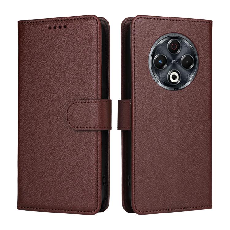 For Tecno Spark 30 4G Litchi Texture RFID Blocking 3-Card Wallet Leather Phone Case