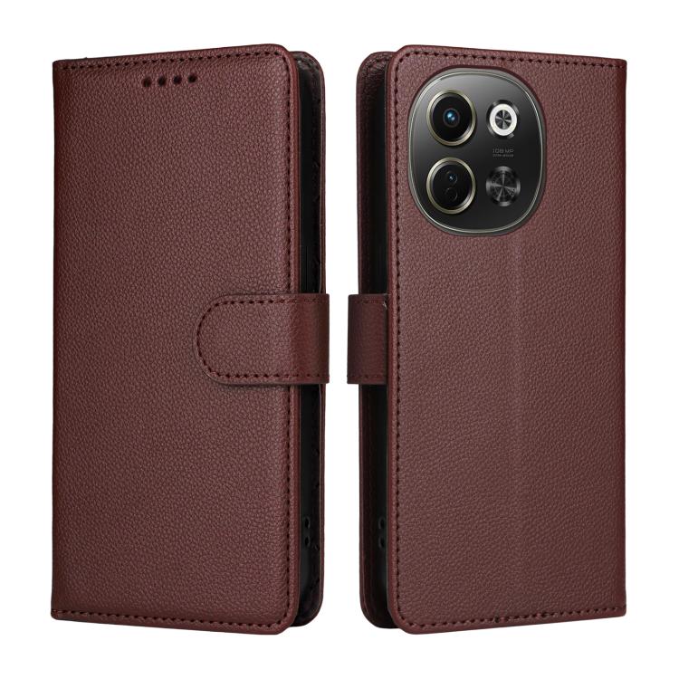 For Tecno Spark 30 5G / Pova 6 Neo 5G Litchi Texture RFID Blocking 3-Card Wallet Leather Phone Case