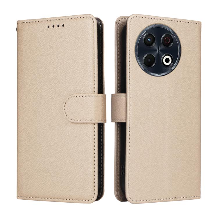 For Tecno Spark 30 Pro Litchi Texture RFID Blocking 3-Card Wallet Leather Phone Case